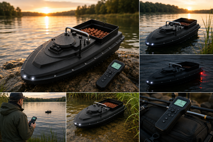 Bateau Amorceur GPS – 600 m – 3 kg – Batterie 46 800 mAh