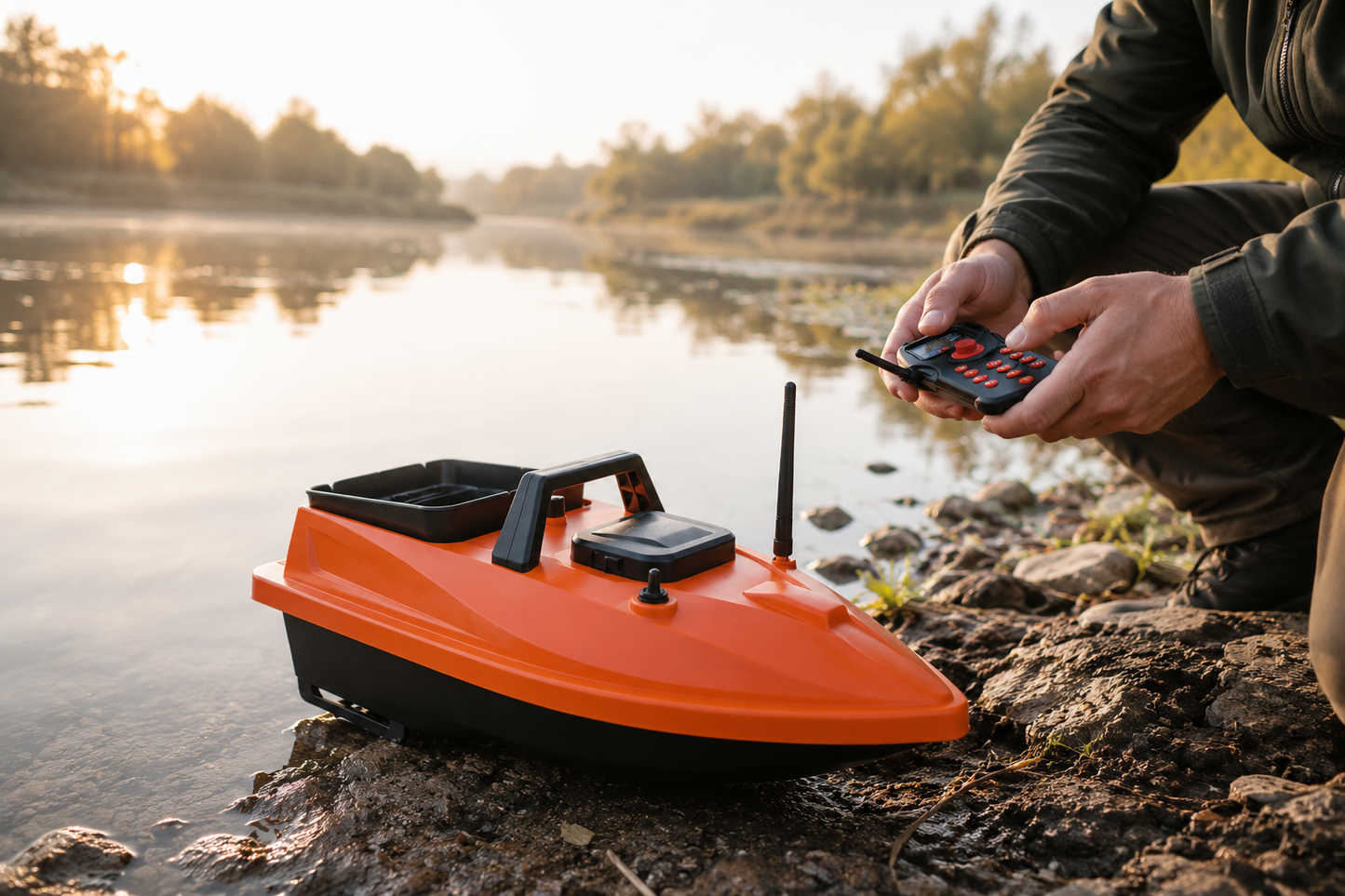 Bateau Amorceur GPS – Portée 500 m – Retour Automatique
